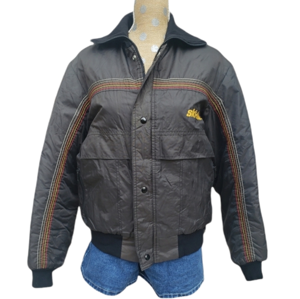 Vintage Ski-Doo jacket quilted insulated 🇺🇸 USA winter ski snowmobile 1970s